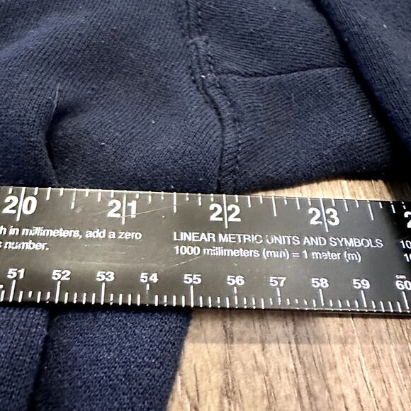 U.S Navy Gym Fitness Reflective Logo Front & Back Blue Pullover Hoodie Medium - Picture 4 of 7